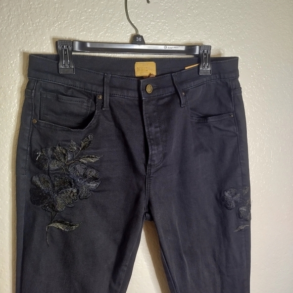Driftwood jackie embroidered jeans black Sz 31 - Picture 2 of 11